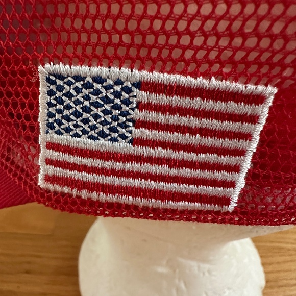 Make America Great Again Trump 45-47 Trucker Hat Red - Picture 8 of 11